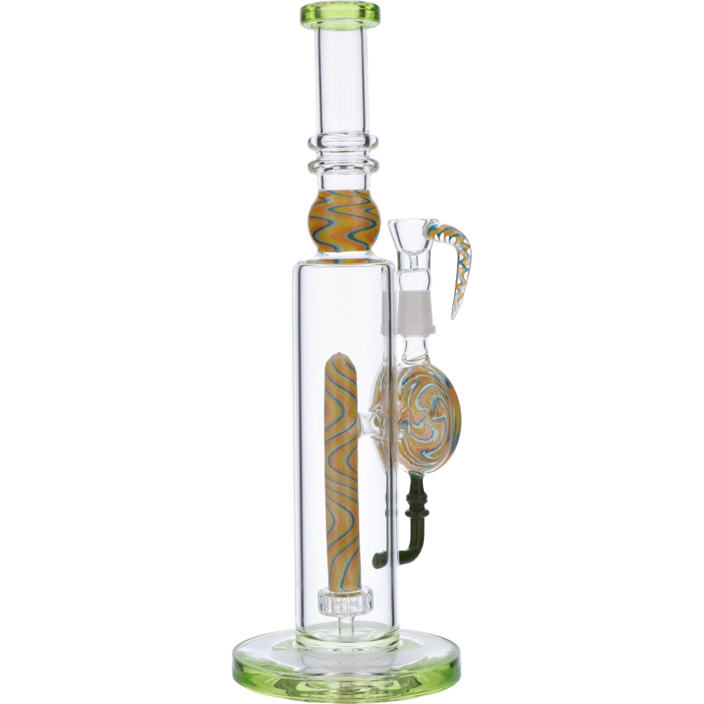 Straight Bong with Wig Wag Showerhead Perc | 12.5 inch