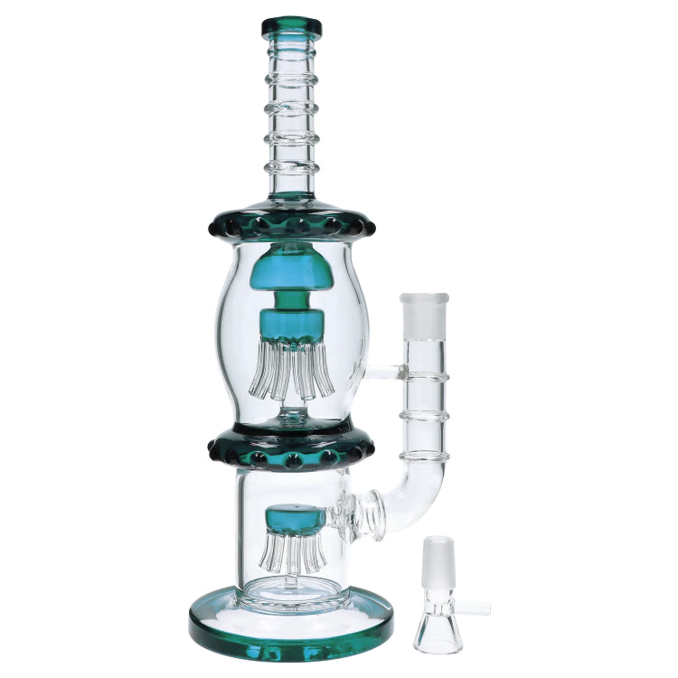 Octopus Gc Machine GC Straight Tube with Dual Octopus Perc - 13.5 in. – Grasscity