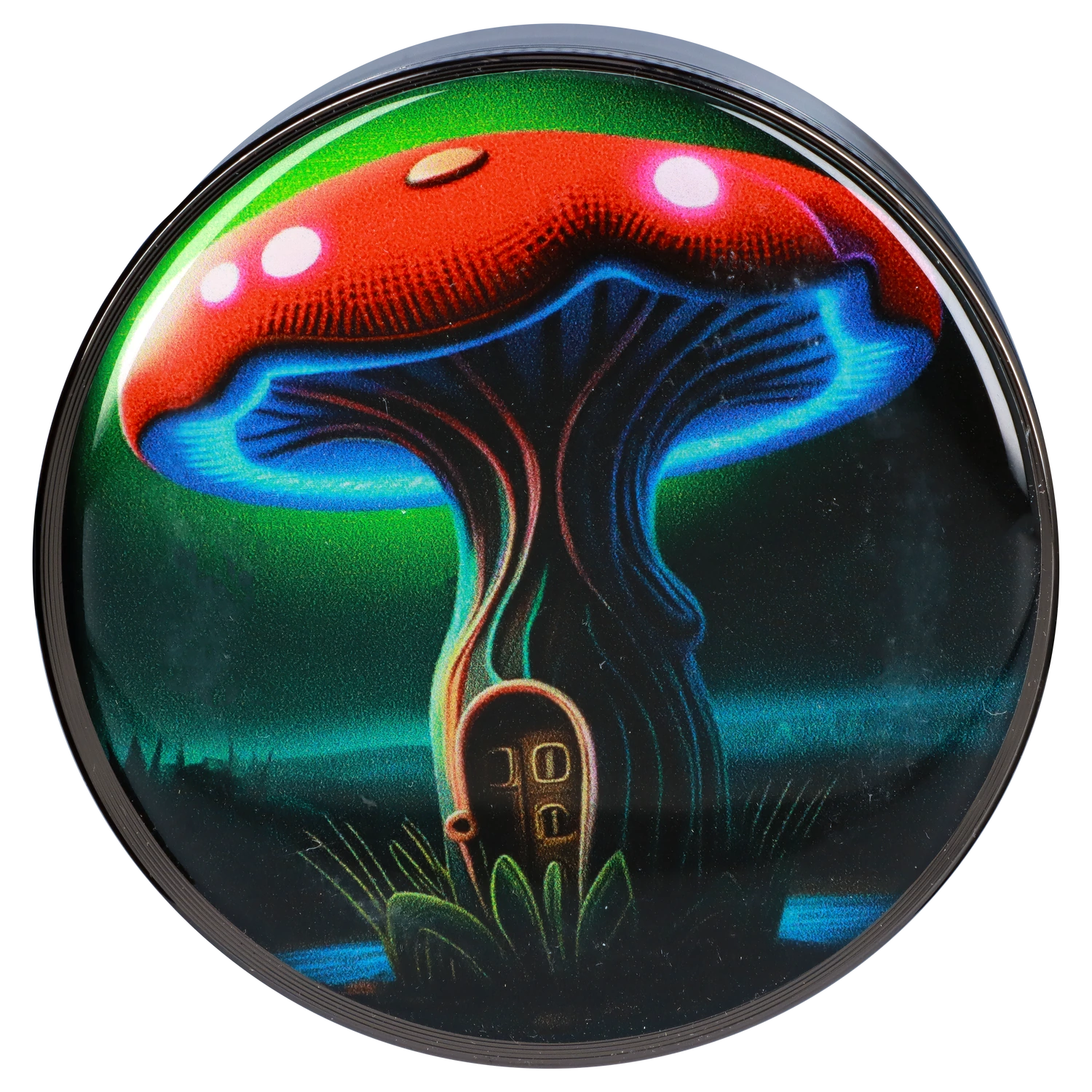63mm Chrome w/ Mushroom House Grinder