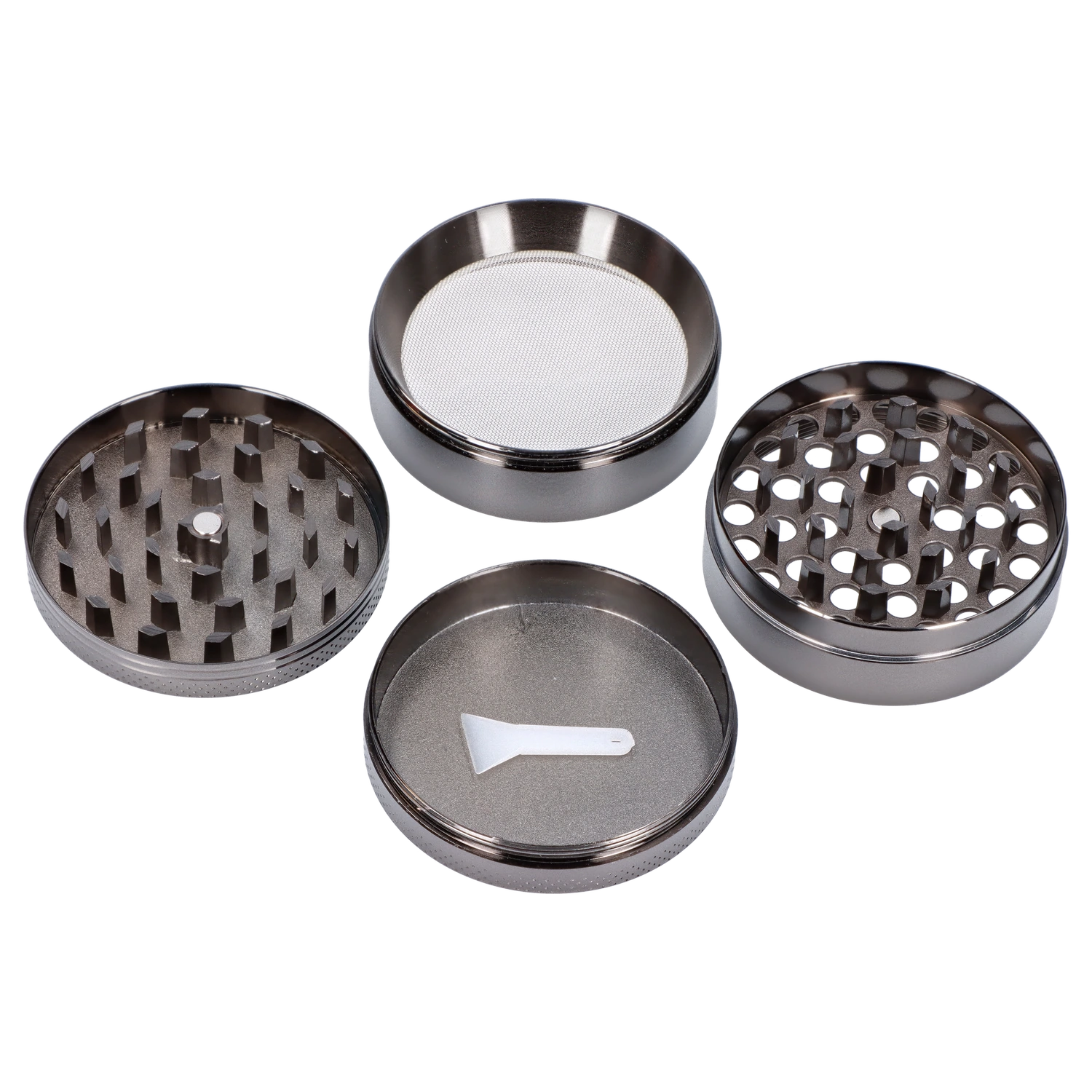 63mm Chrome w/ Mushroom House Grinder