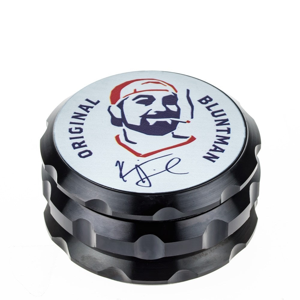 Jay and Silent Bob Aluminum Grinder | Bluntman | Black - Top View 