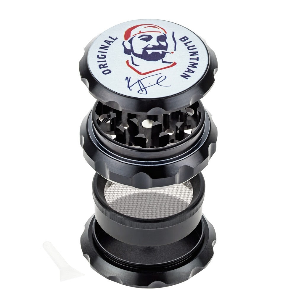 Jay and Silent Bob Aluminum Grinder | Bluntman | Black - Disassembled 