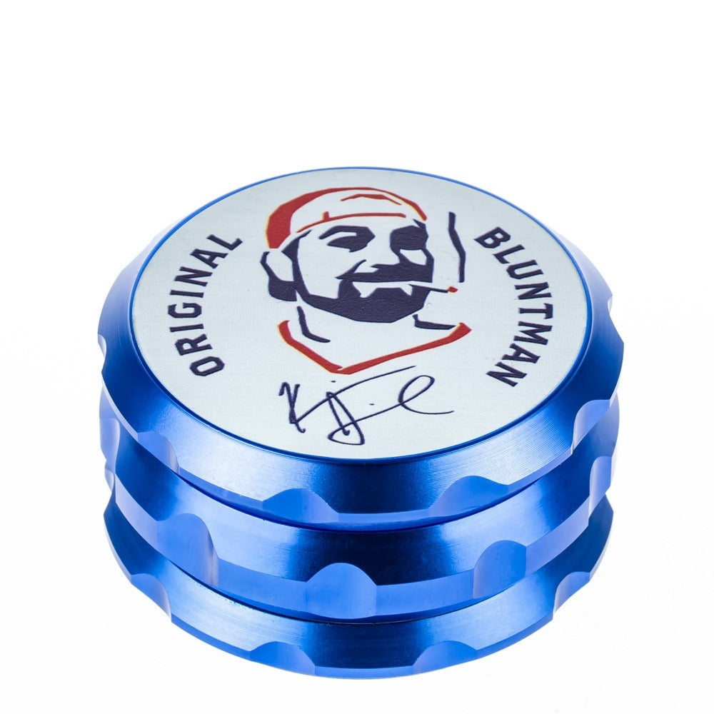 Jay and Silent Bob Aluminum Grinder | Bluntman | Blue - Top View 