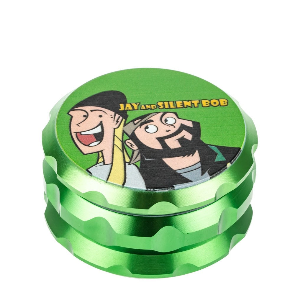 Jay and Silent Bob Aluminum Grinder | Jay & Bob | Green - Top View 