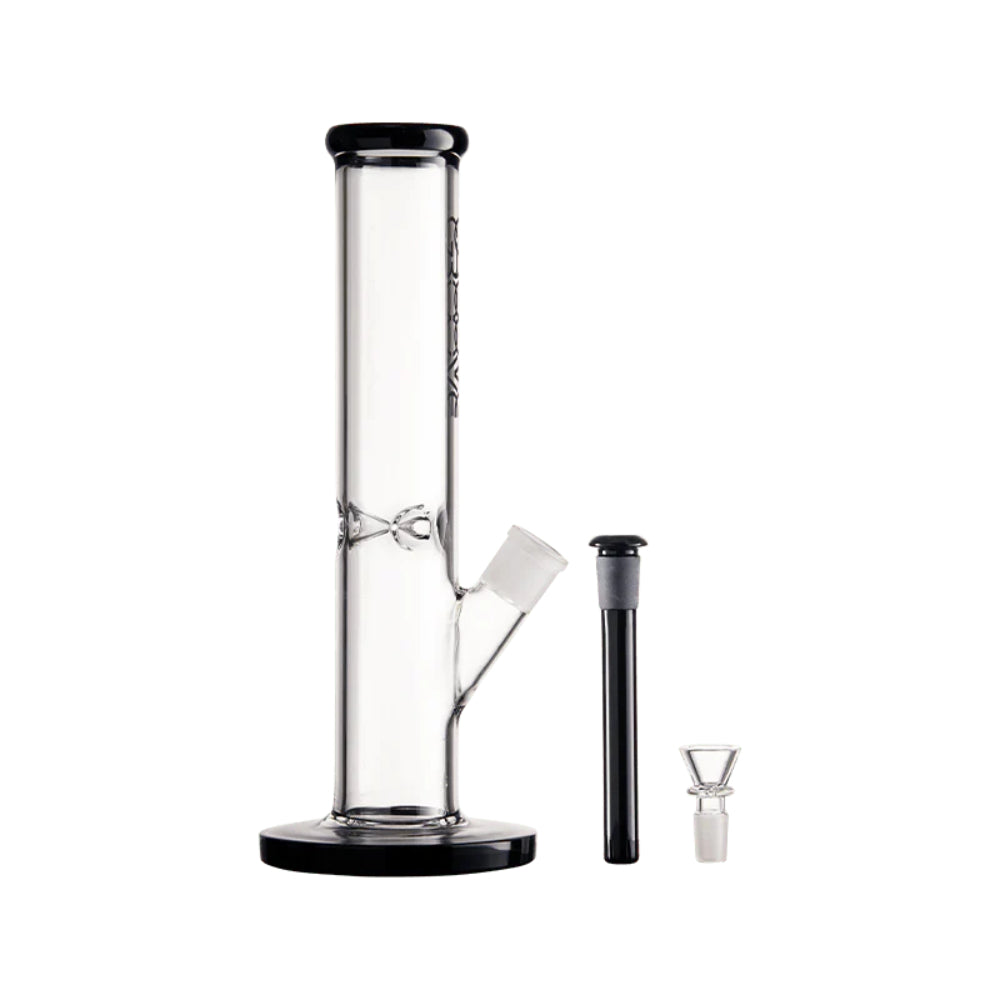 Groove Straight Tube Ice Bong | Downstem and Herb bowl Separated