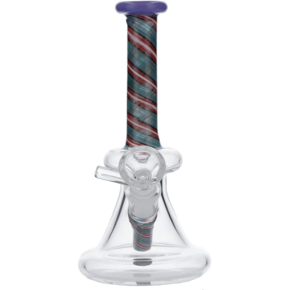 Spiral Neck Mini Beaker Bong | Front view
