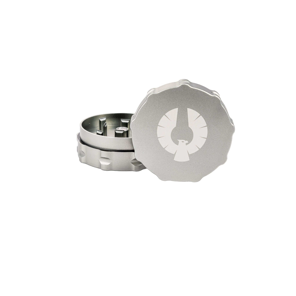 Phoenician 2 Piece Grinder | Medium | Silver 