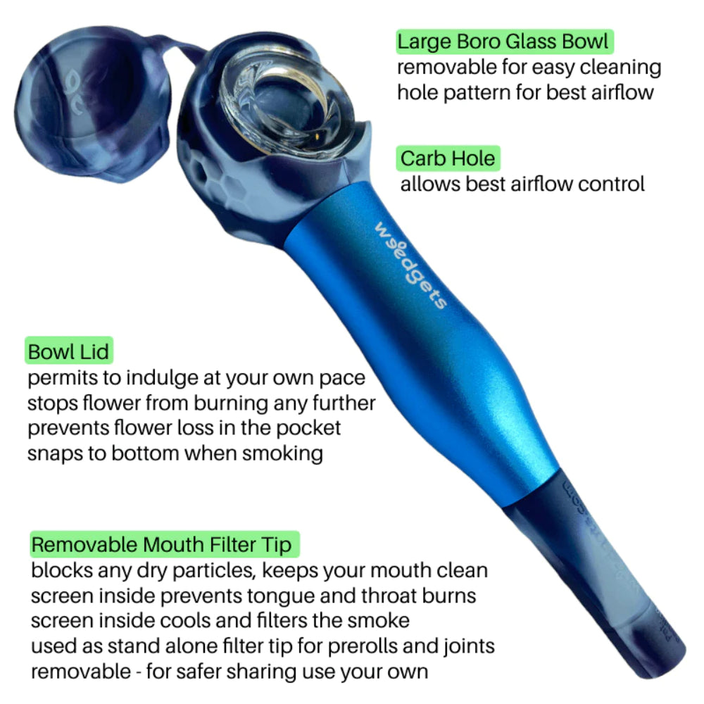 Weedgets Maze-X Hand Pipe | Blue | Info 1