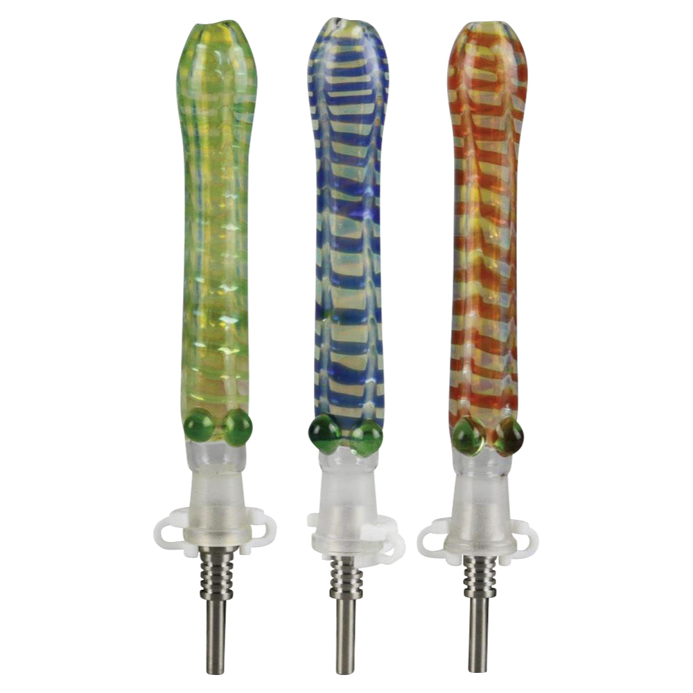 Glass Dab Collector Straw with 10mm Titanium Tip | Available colors