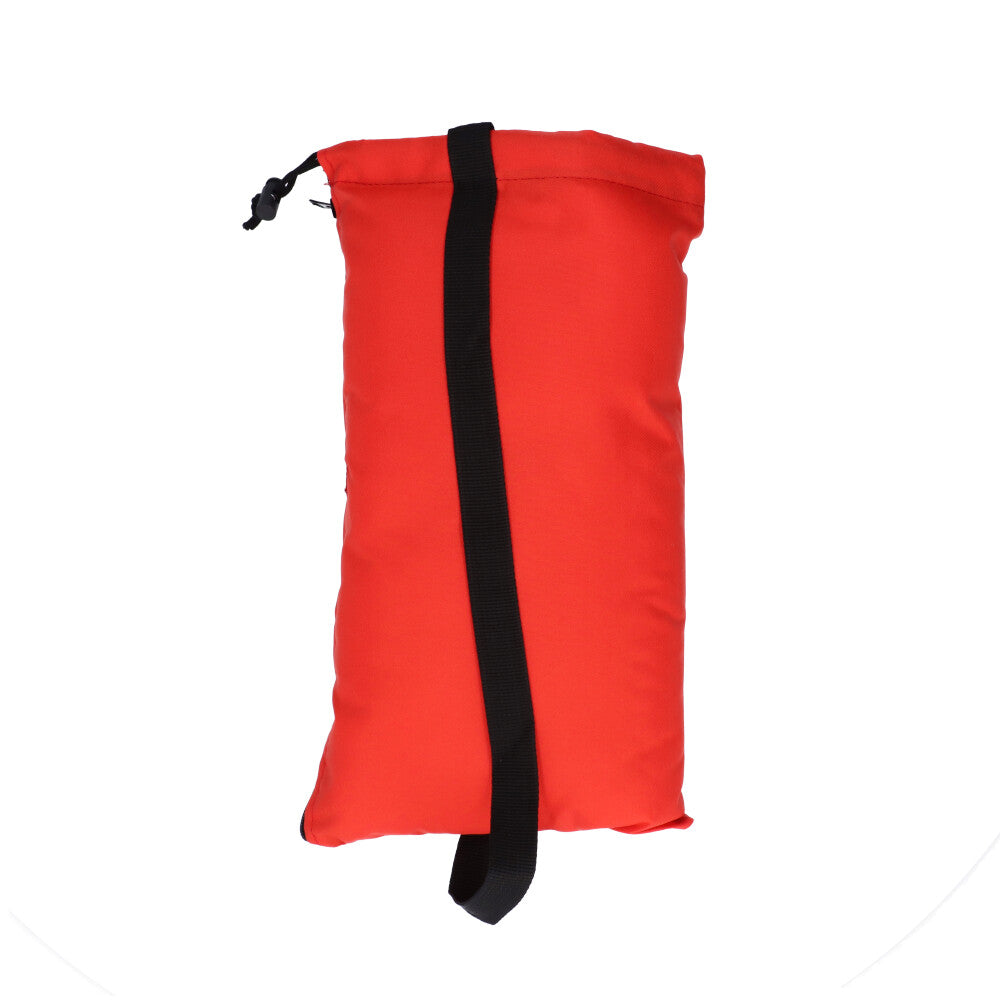Glass Pillow Stash Pouch with Drawstring | XX Large | Red - Back