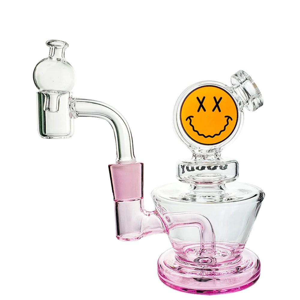 Goody Glass Big Face Mini Rig 4-Piece Kit | Pink