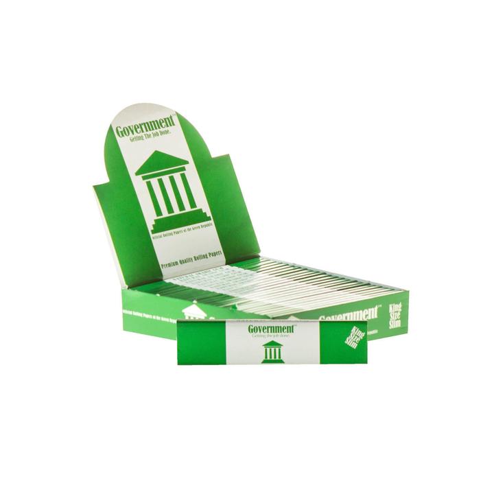 Government King Size Rolling Papers | Box