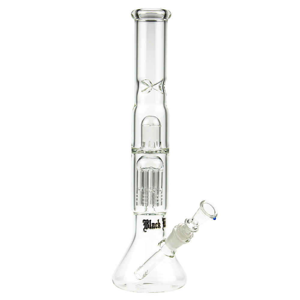 Black Leaf ELITE Beaker Base 6-Arm Perc Ice Bong | No Carb Hole - Side View 1