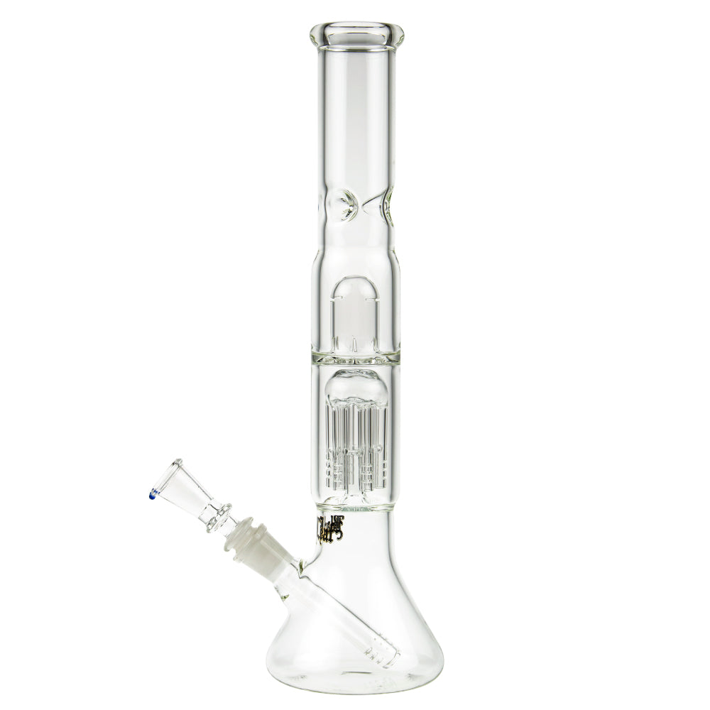 Black Leaf ELITE Beaker Base 6-Arm Perc Ice Bong | No Carb Hole - Side View 3