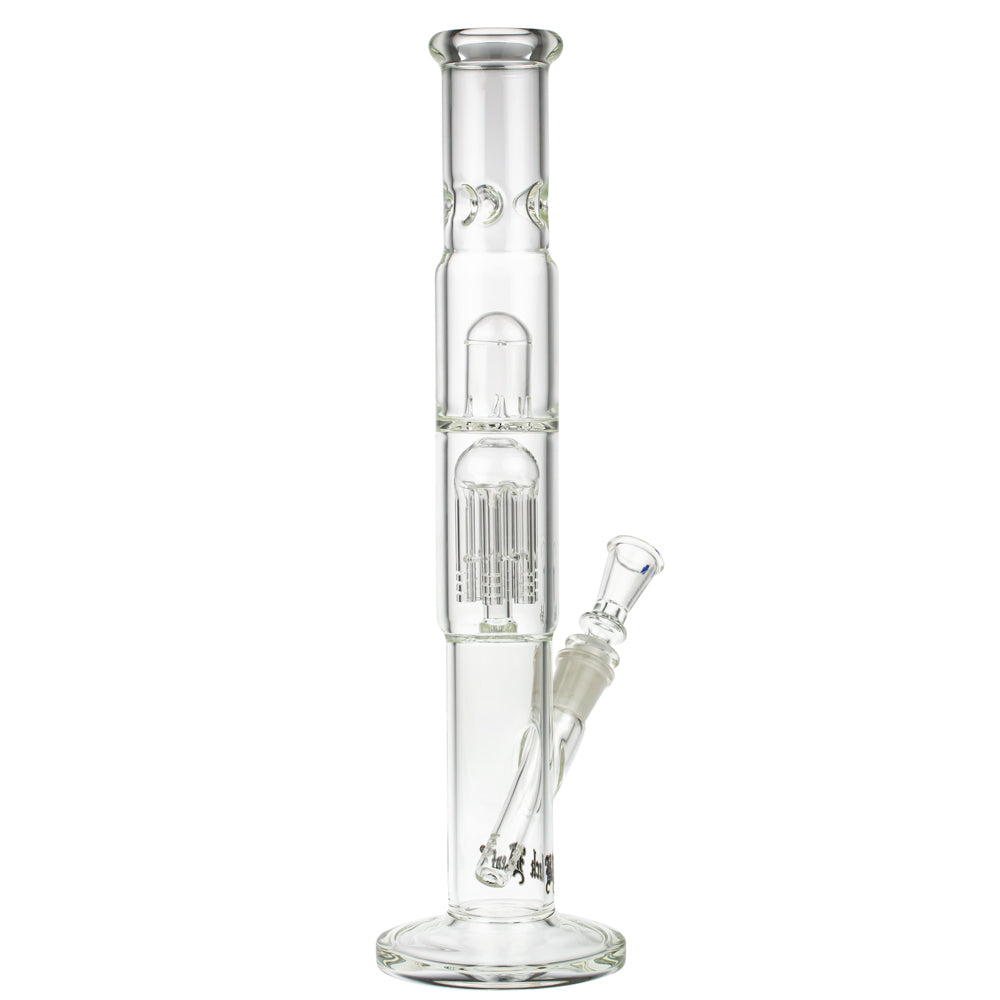 Black Leaf ELITE Cylinder 6-arm Perc Ice Bong | No Carb Hole -Side View 5