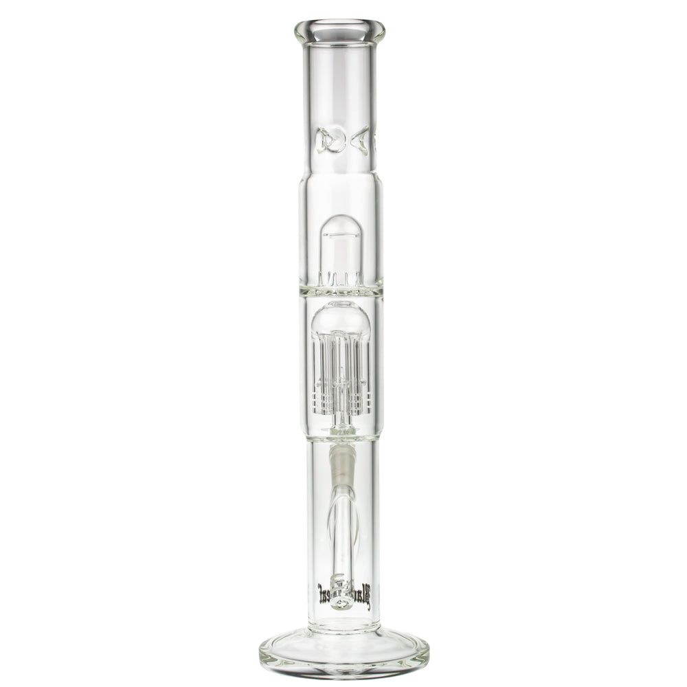 Black Leaf ELITE Cylinder 6-arm Perc Ice Bong | No Carb Hole - Back View 