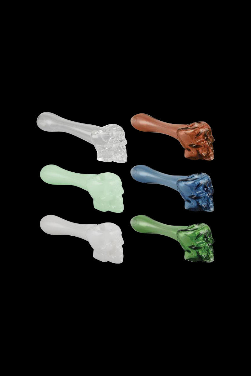 4 Inch Skull Glass Pipe