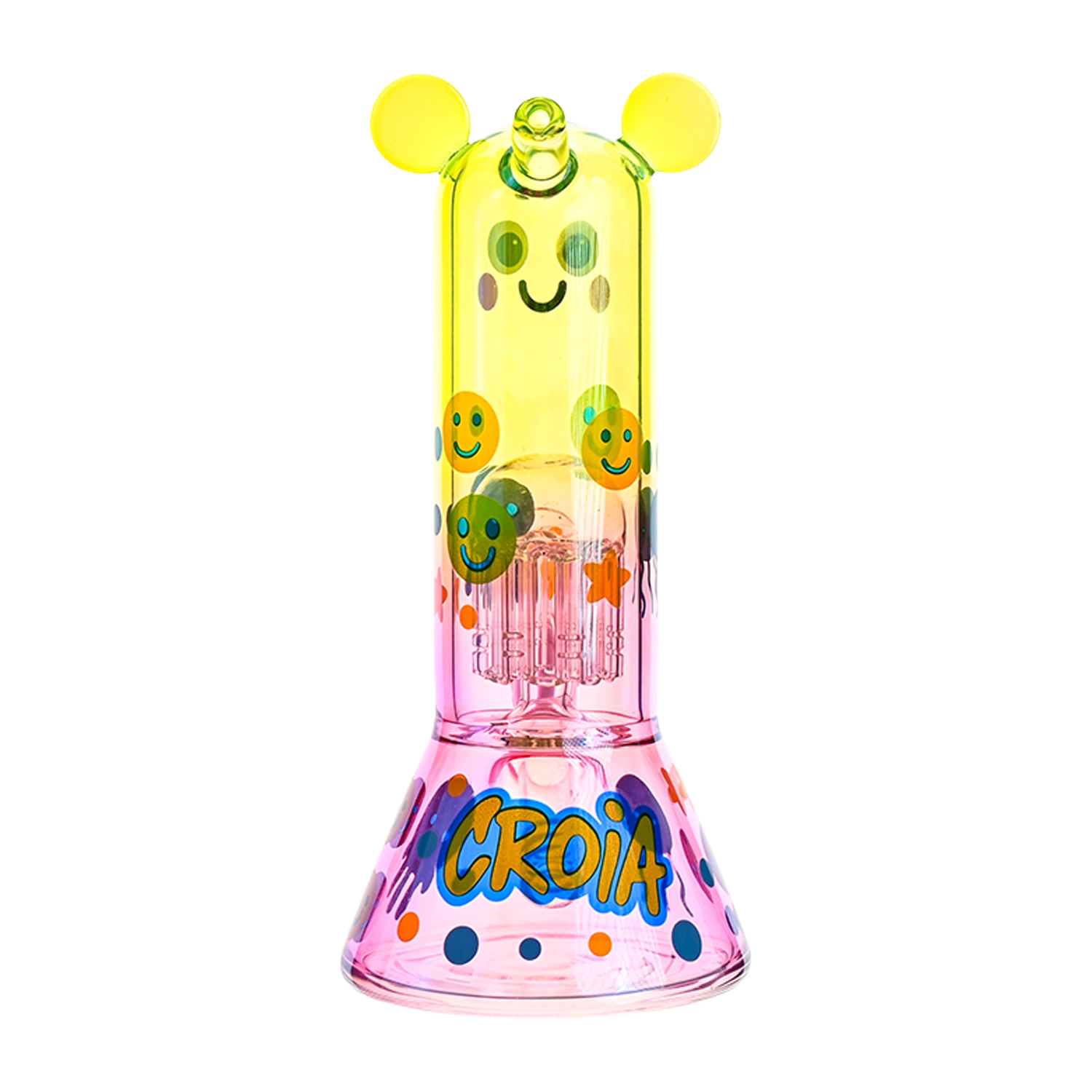 Croia Glass Cute Character Beaker Bong with Jellyfish Design | Croia Glass