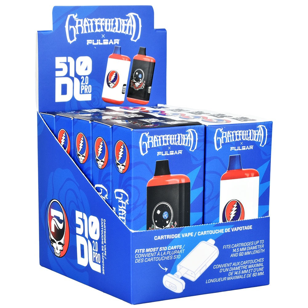 Grateful Dead x Pulsar 510 DL 2.0 Pro Auto-Draw VV Vape Bar | Assorted | 10 Pack