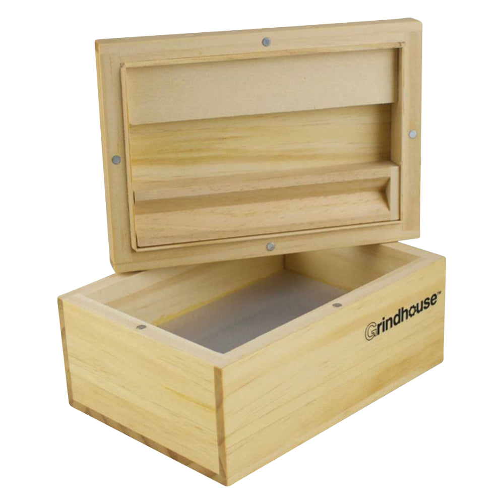 Grindhouse Sifter Box with Rolling Tray | Open
