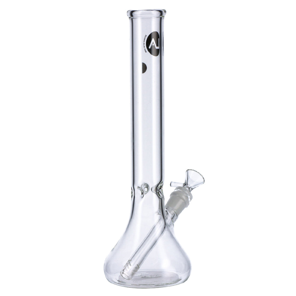 LA Pipes Clear Beaker Ice Bong | 12 Inch | side view 4