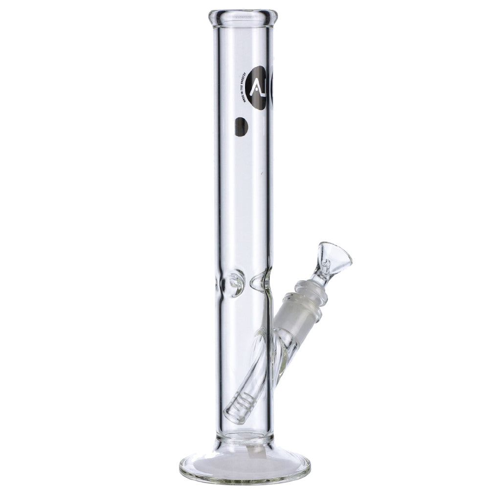 LA Pipes Clear Straight Ice Bong | 12 Inch | side view 4