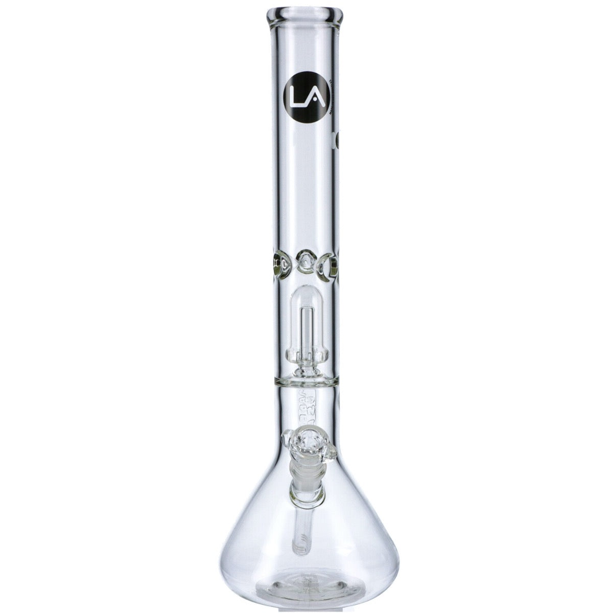 LA Pipes Beaker Ice Bong with Showerhead Percolator |front view
