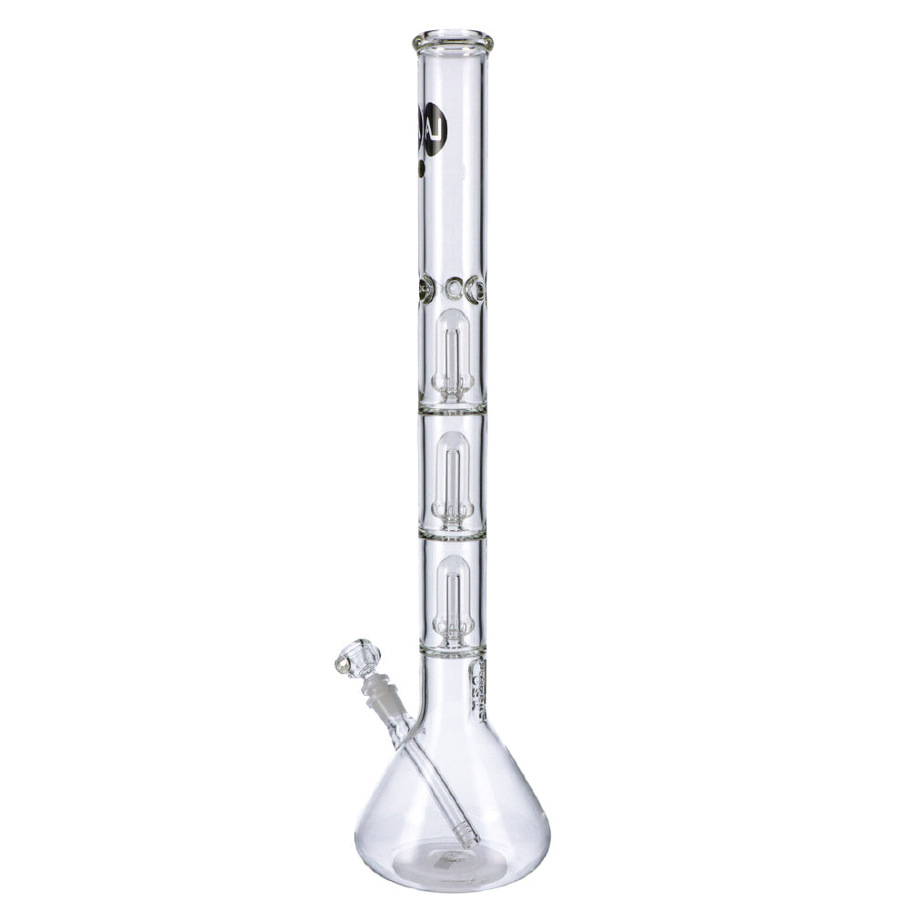 LA Pipes Beaker Ice Bong with Triple Showerhead Percolator | 26 Inch | side view 3