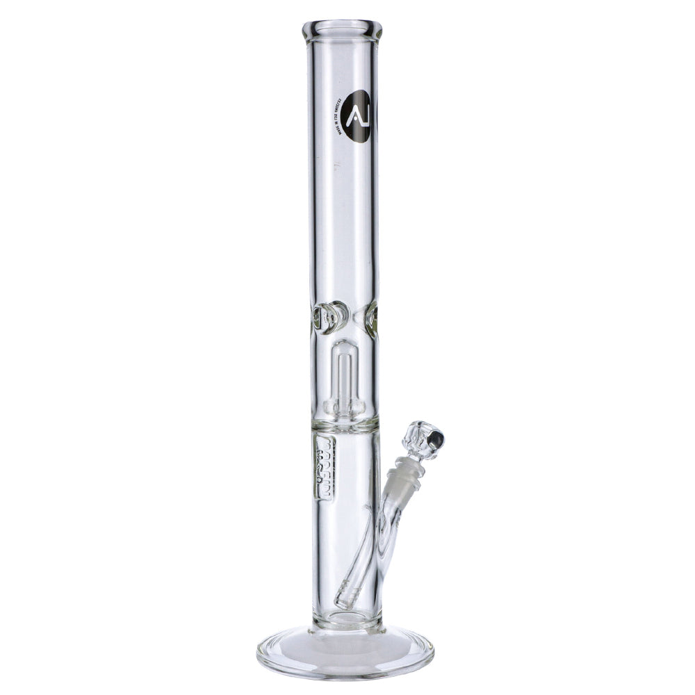 LA Pipes Straight Ice Bong with Showerhead Percolator | side view 4