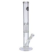 LA Pipes Straight Ice Bong with Showerhead Percolator | side view 1