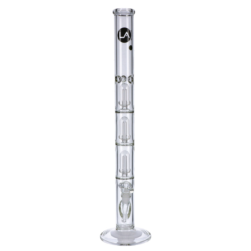 LA Pipes Straight Ice Bong with Triple Showerhead Percolator | 26 Inch | front view 