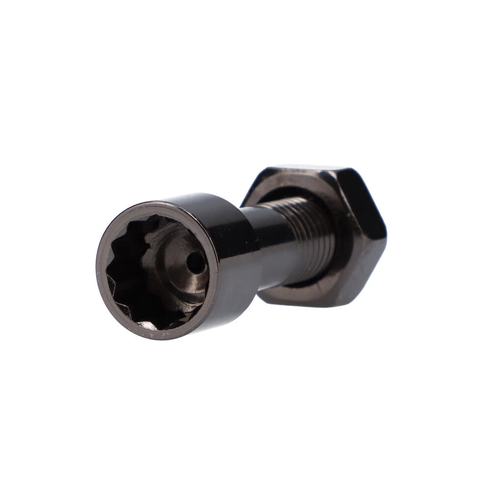 Metal Nut and Bolt Hand Pipe | Gunmetal - Top View 
