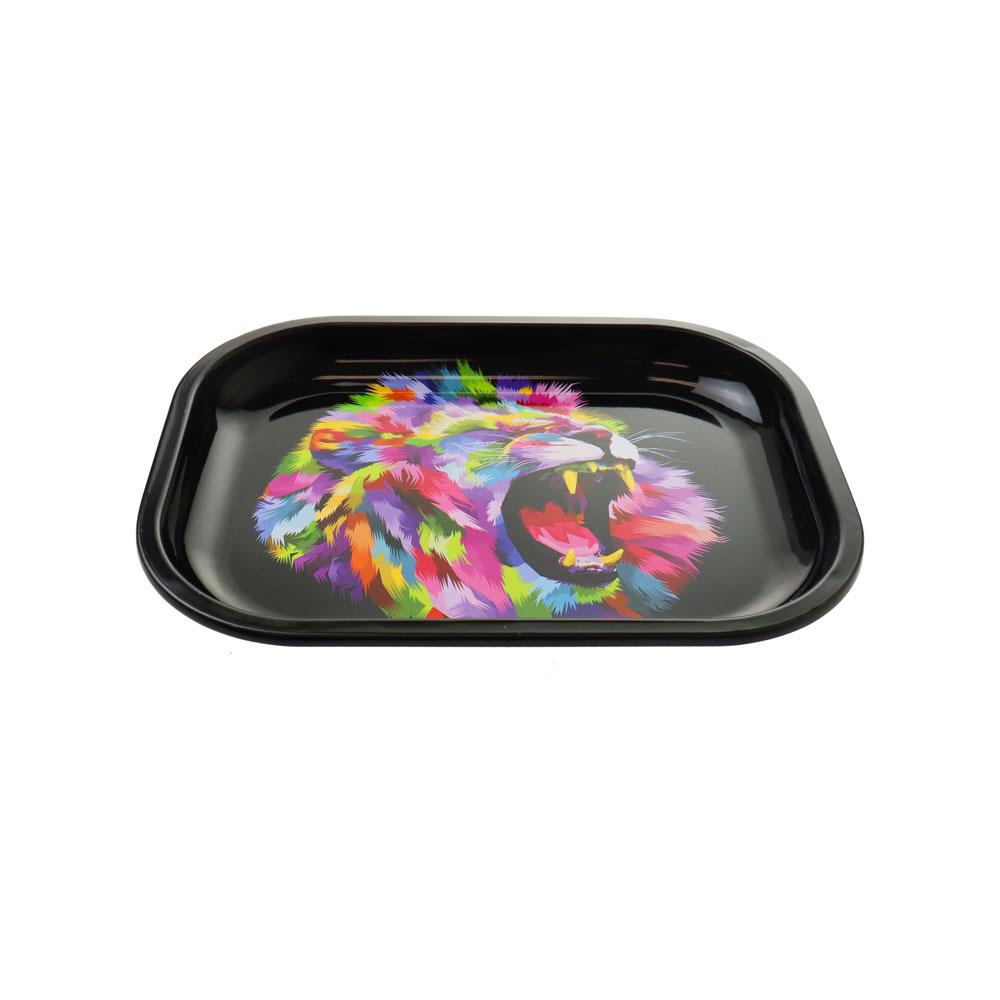 Puff Puff Pass Lion Rolling Tray | Small - side view