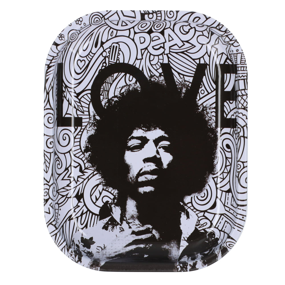 Famous Brandz Jimi Love Rolling Tray | Small - Top View