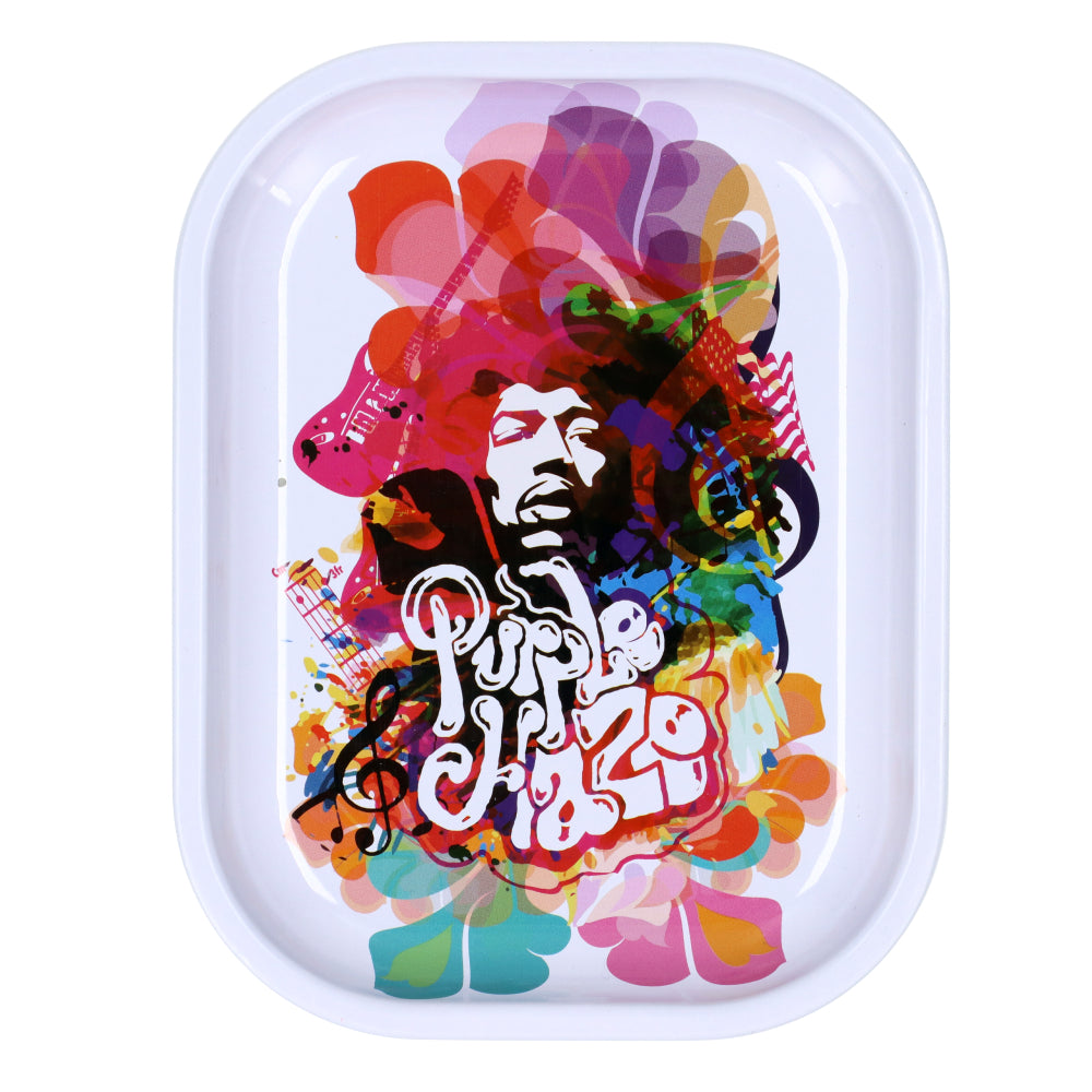 Famous Brandz Jimi Rainbow Haze Rolling Tray | Small - Top View 