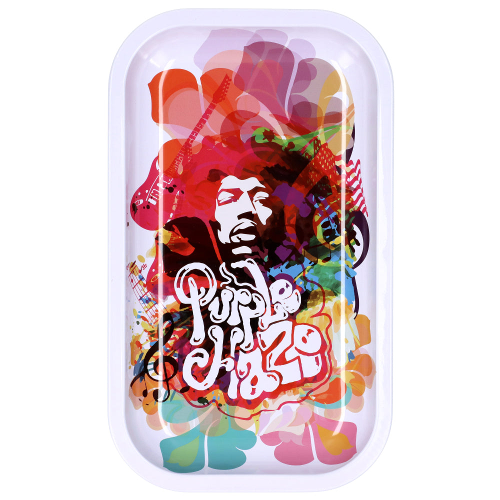 Famous Brandz Jimi Rainbow Haze Rolling Tray | Medium - Top View 