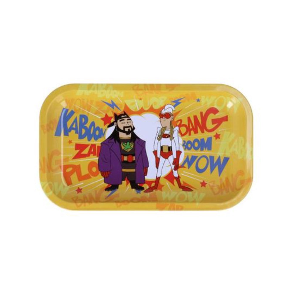 Jay and Silent Bluntman & Chronic Horizontal Rolling Tray | Medium