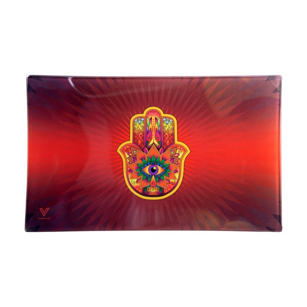 V Syndicate Large Glass Rolling Tray