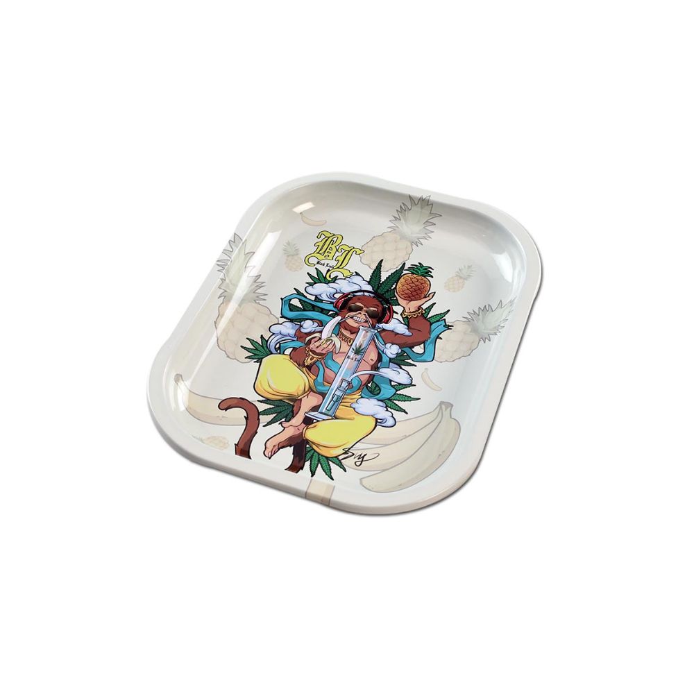 Black Leaf Hanuman Beaker Ice Bong with 10-Arm Tree Perc | Box Set - Rolling Tray