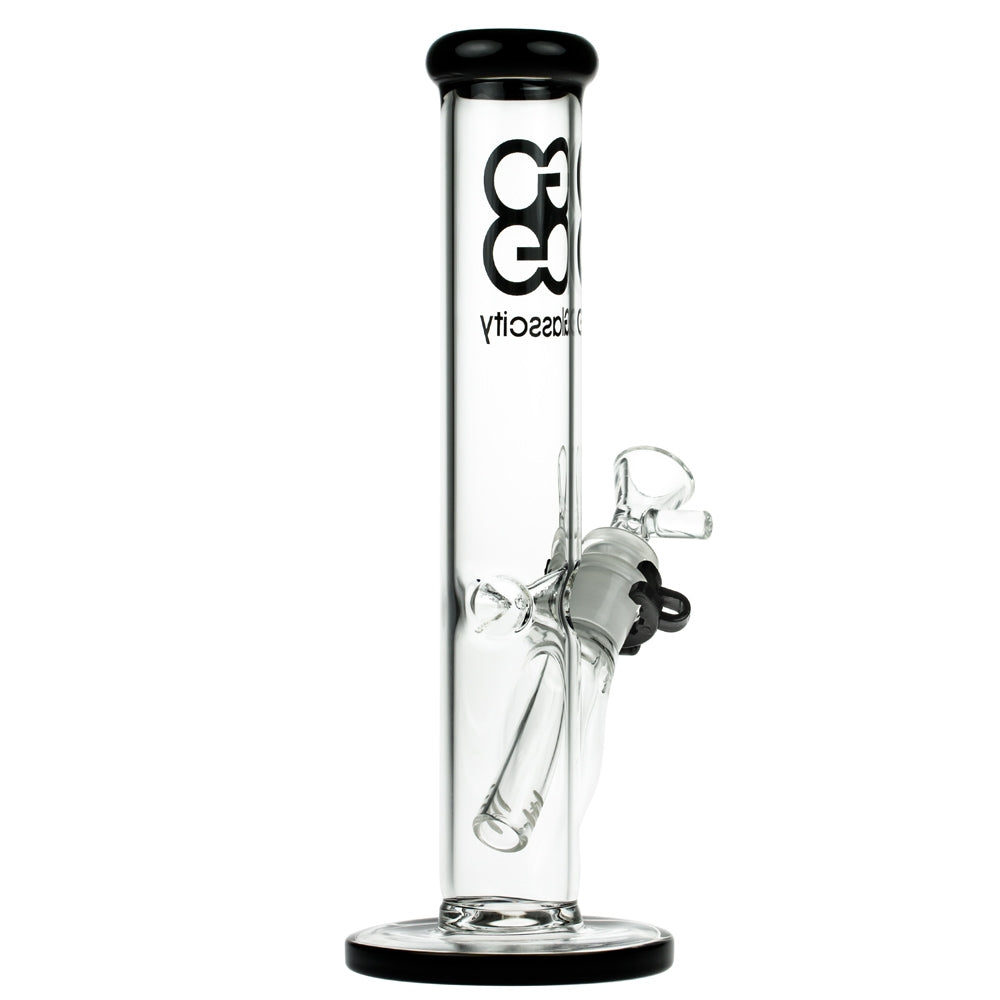 Glasscity Straight Cylinder Ice Bong | 10 Inch - Side View 3