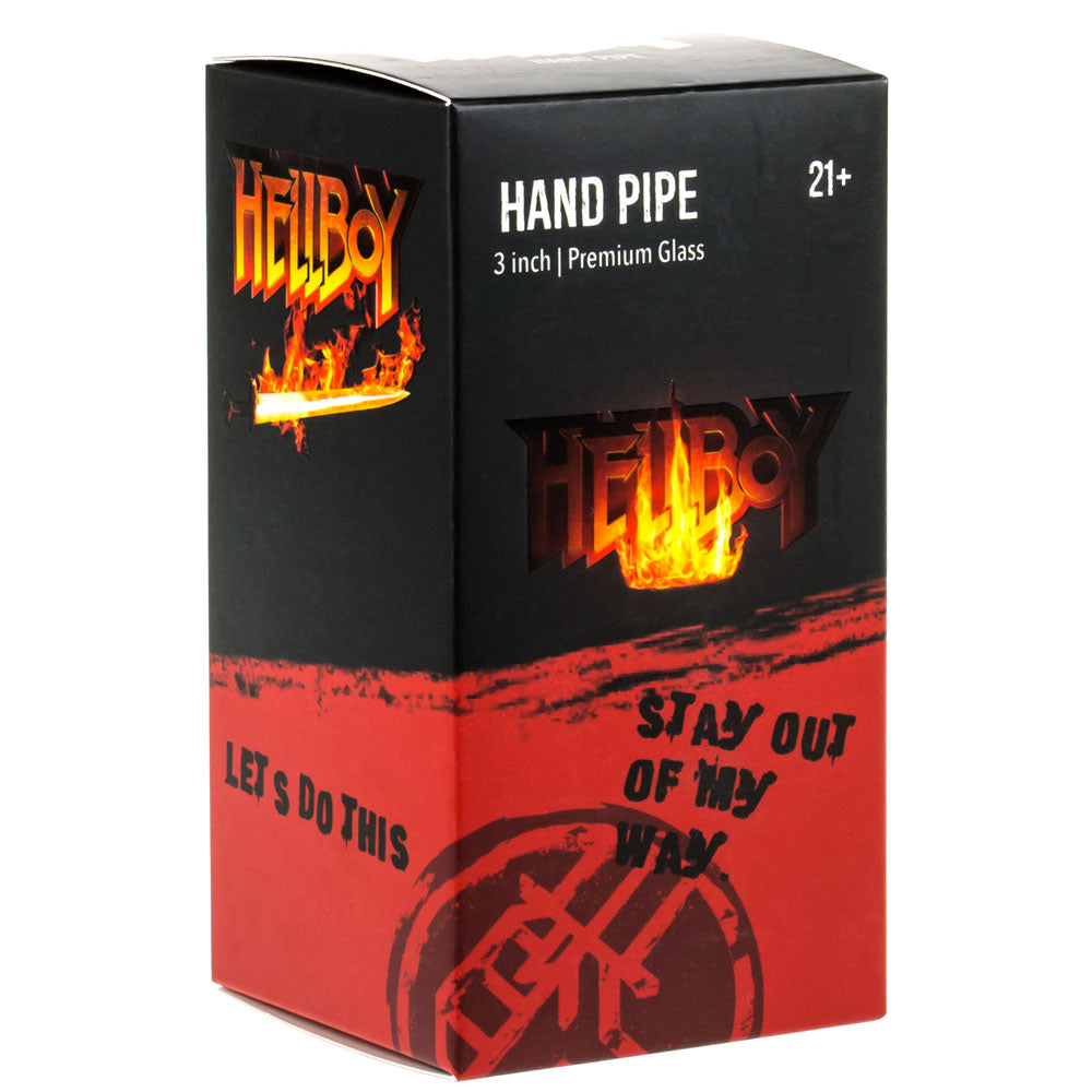 Hellboy Glass Spoon Pipe | The Boy From Hell - Box 