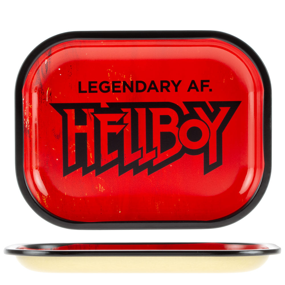 Hellboy Aluminum Rolling Tray | Red & Black | Small