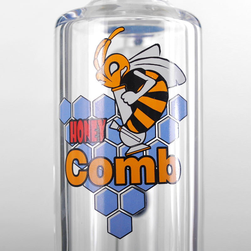 Black Leaf – Glass Ice Bong with Triple HoneyComb Disc Perc – 38cm - Logo detail