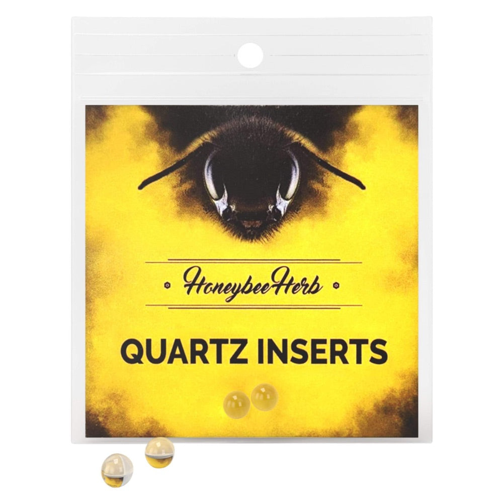 Honeybee Herb Quartz Inserts Honey Pearls | 2 Pack