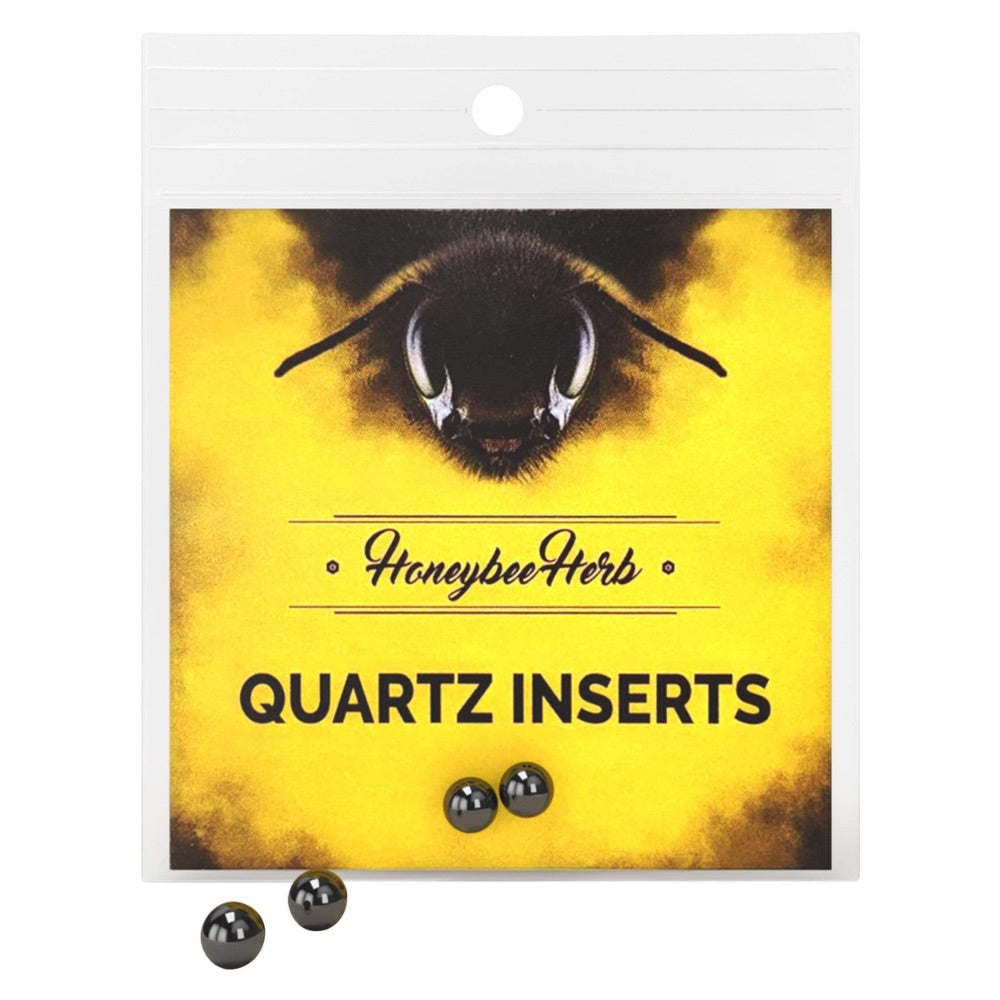 Honeybee Herb Quartz Inserts Honey Pearls | 2 Pack