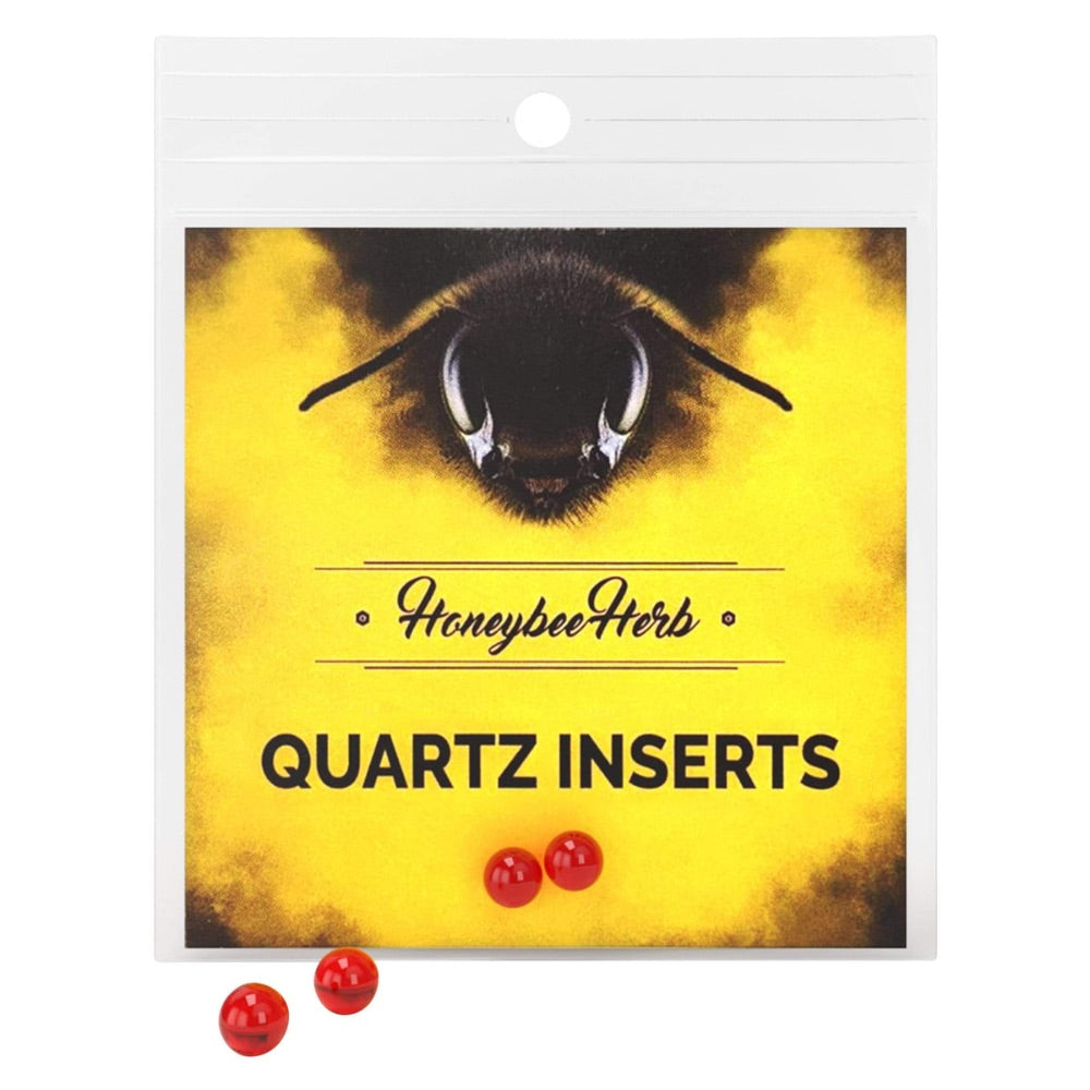 Honeybee Herb Quartz Inserts Honey Pearls | 2 Pack