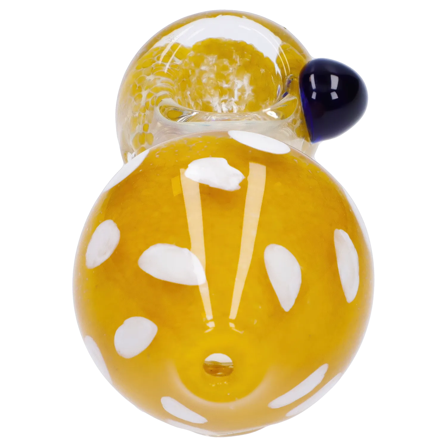 Mushroom Frit Spoon Pipe - 4.5 in