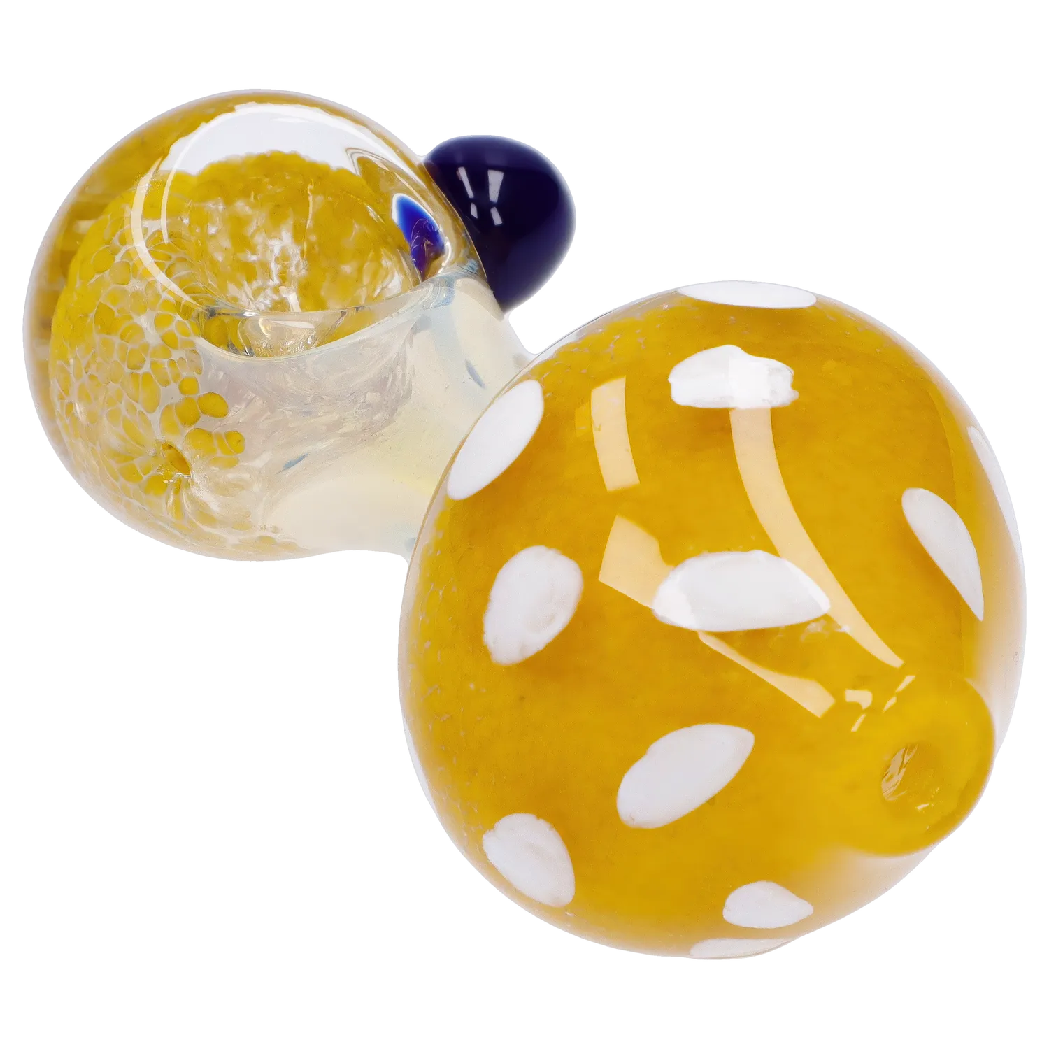 Mushroom Frit Spoon Pipe - 4.5 in