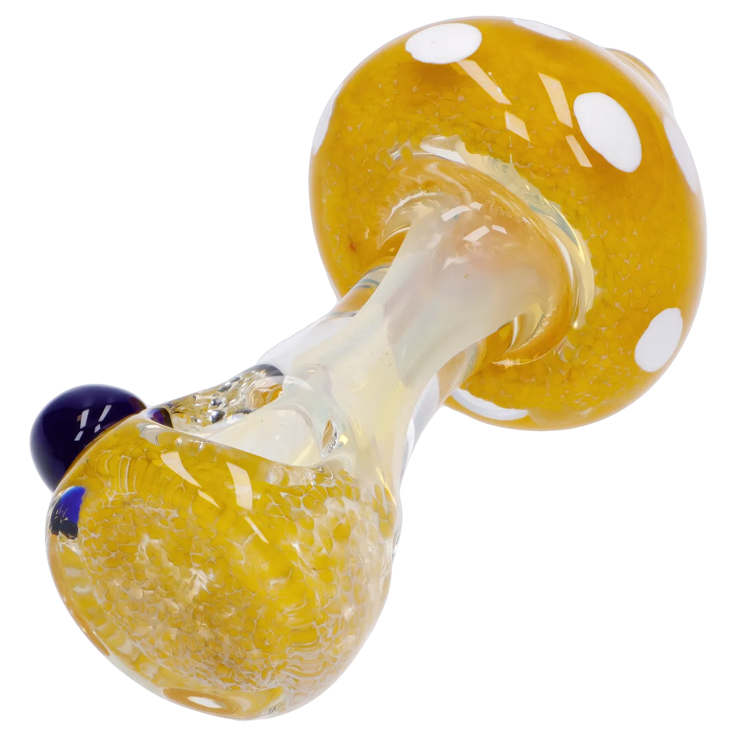 Mushroom Frit Spoon Pipe - 4.5 in