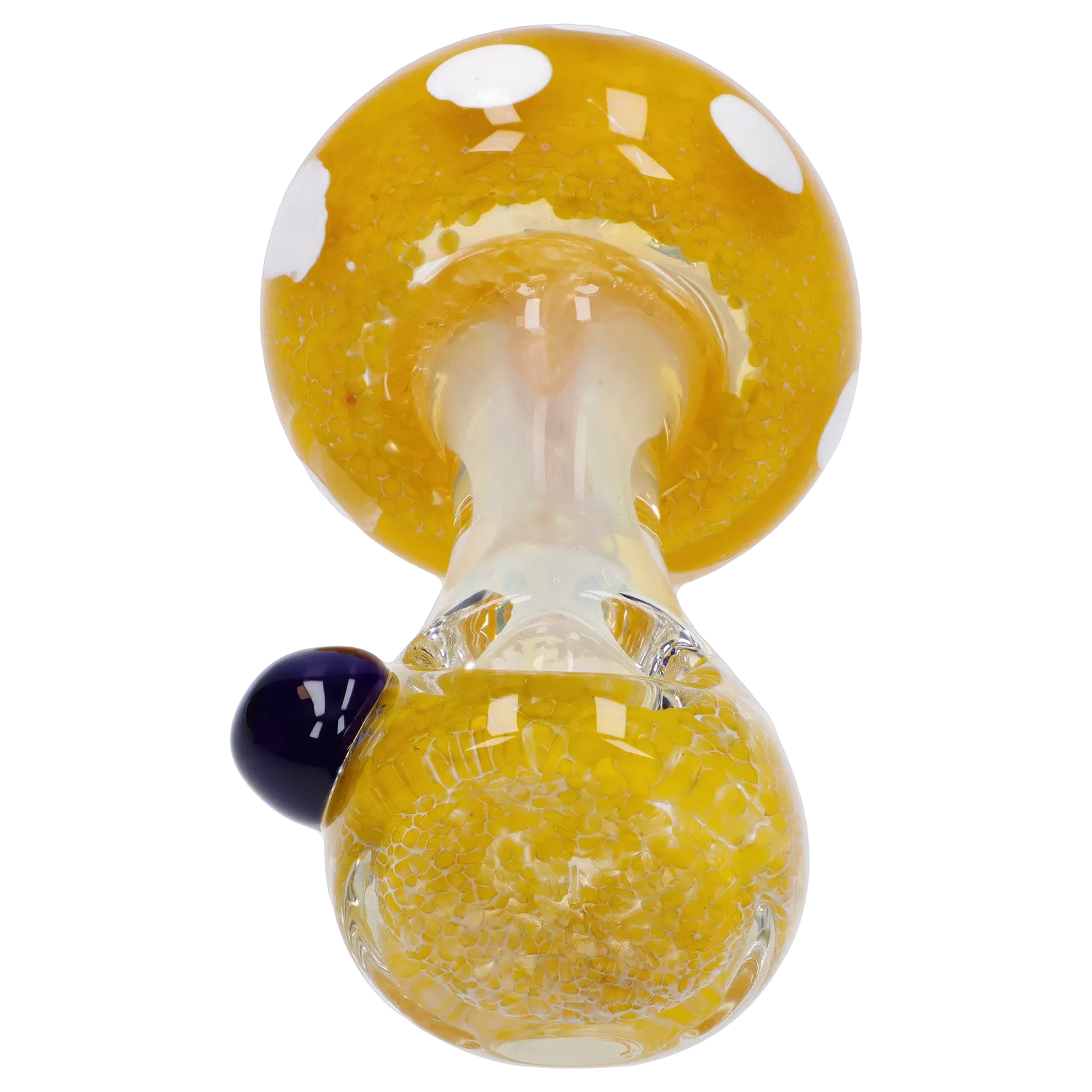 Mushroom Frit Spoon Pipe - 4.5 in